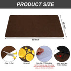 Tapis de protection pour chaise de bureau 55 pouces x 35 pouces pour planchers de bois franc