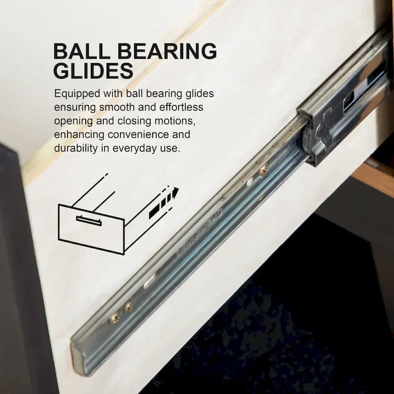 Ensemble lit plateforme et table de chevet 2 pièces en bois blanc Conjira de Furniture of America