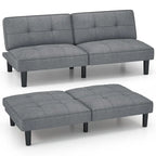 Canapé-lit futon convertible et pliable Costway avec 6 positions réglables - Voir les détails