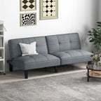 Canapé-lit futon convertible et pliable Costway avec 6 positions réglables - Voir les détails