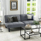 Canapé-lit futon convertible et pliable Costway avec 6 positions réglables - Voir les détails