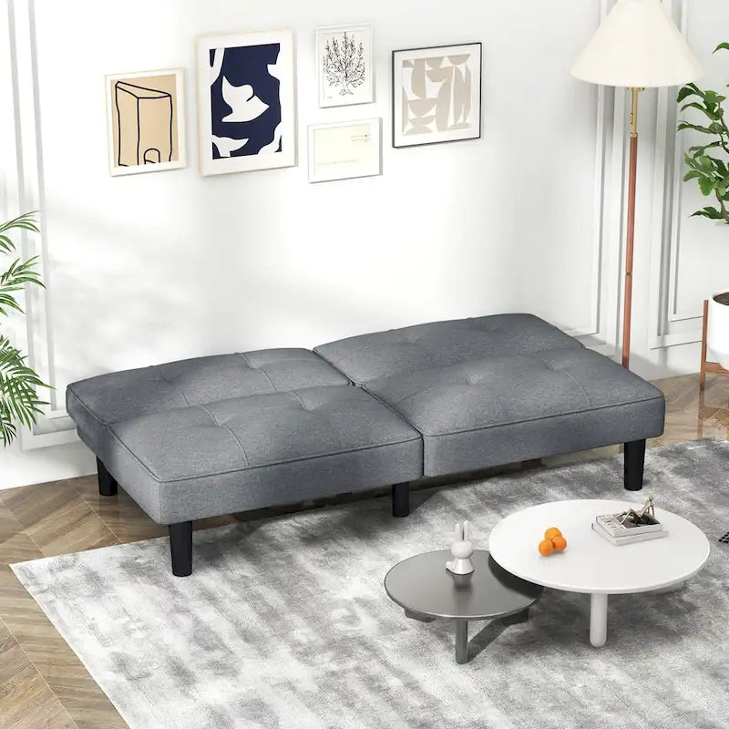 Canapé-lit futon convertible et pliable Costway avec 6 positions réglables - Voir les détails