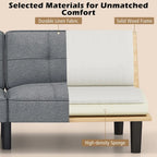 Canapé-lit futon convertible et pliable Costway avec 6 positions réglables - Voir les détails