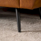 Banquette de rangement capitonnée à couvercle rabattable de 56 po avec accoudoirs