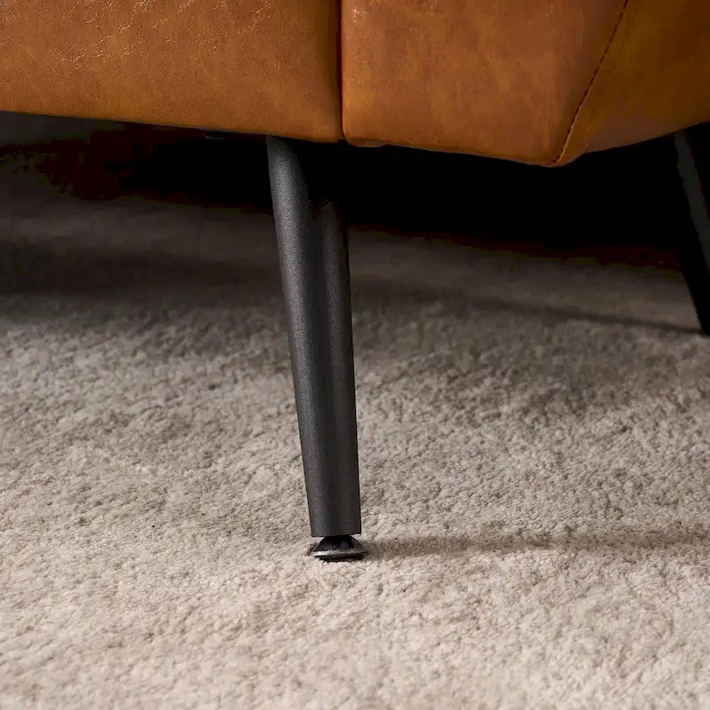Banquette de rangement capitonnée à couvercle rabattable de 56 po avec accoudoirs