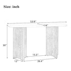 Console d'entrée, table avec plateau ovale en faux marbre pour l'entrée