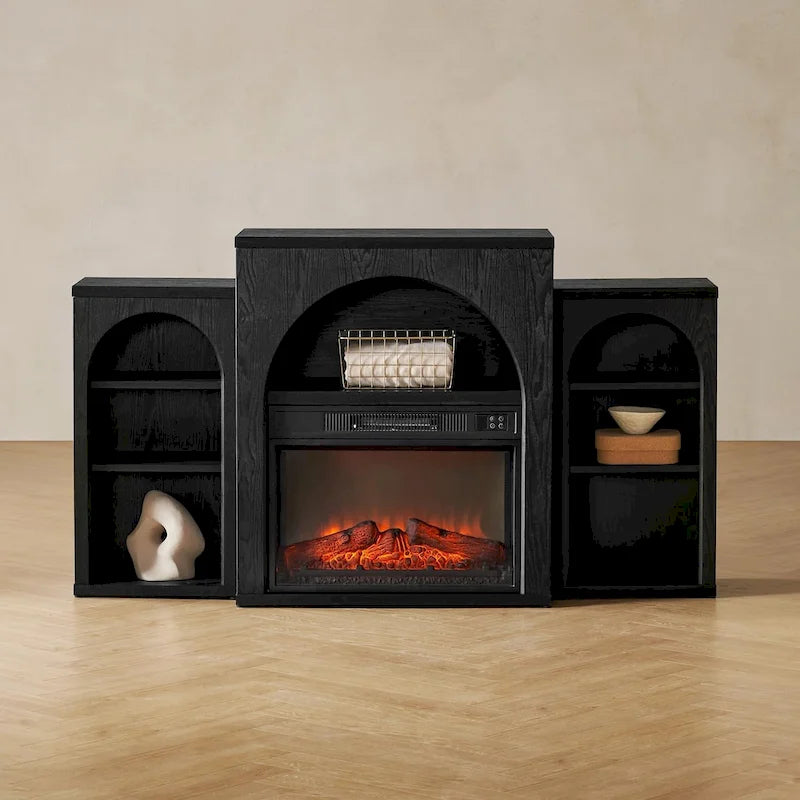 Meuble TV avec cheminée électrique Mopio Blake