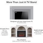 Meuble TV avec cheminée électrique Mopio Blake