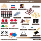 Ensemble de table de jeux combinée 10 en 1 Costway, table de jeux multi-jeux pour la maison - Voir les détails