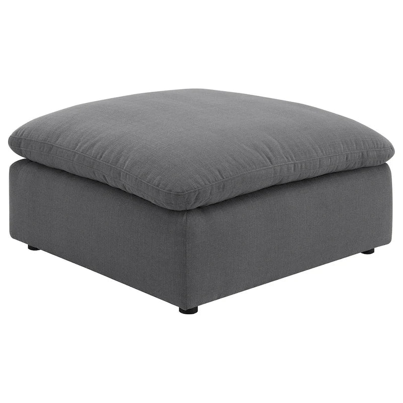Canapé d'angle Hobo 6 pièces, tissu gris anthracite, 10 coussins, 305 cm (120 pouces)
