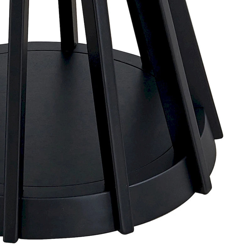 Ensemble de salle à manger 5 pièces en bois massif, ensemble de meubles de cuisine ronds avec table de cuisine à pied central en bois et 4 chaises rembourrées