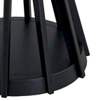 Ensemble de salle à manger 5 pièces en bois massif, ensemble de meubles de cuisine ronds avec table de cuisine à pied central en bois et 4 chaises rembourrées