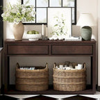 Console d'entrée rustique en bois 55 (Espresso)