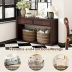 Console d'entrée rustique en bois 55 (Espresso)