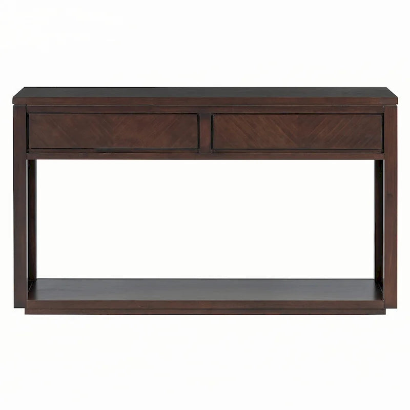 Console d'entrée rustique en bois 55 (Espresso)
