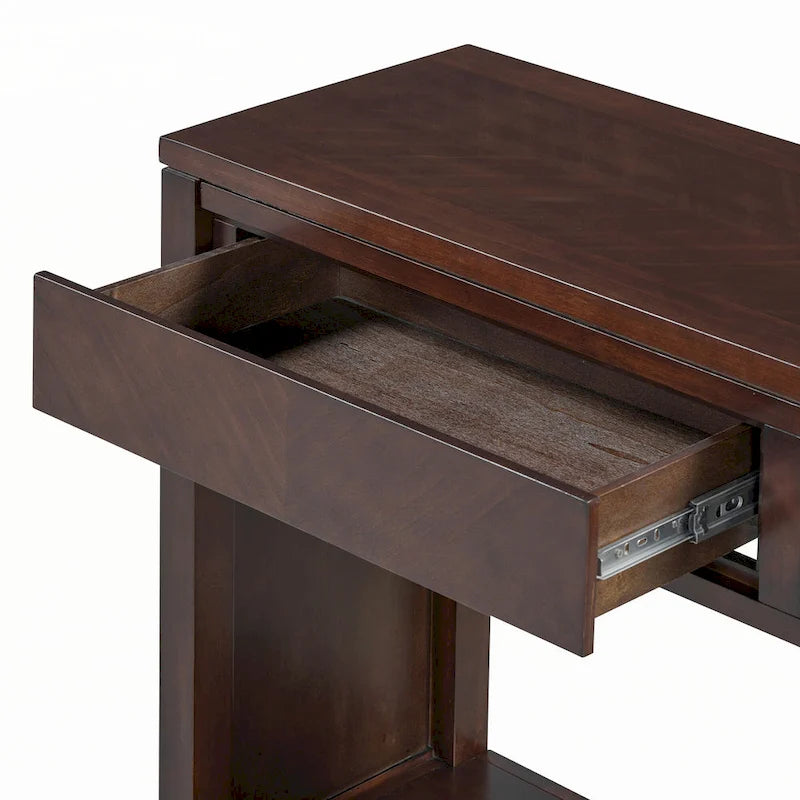 Console d'entrée rustique en bois 55 (Espresso)