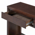 Console d'entrée rustique en bois 55 (Espresso)