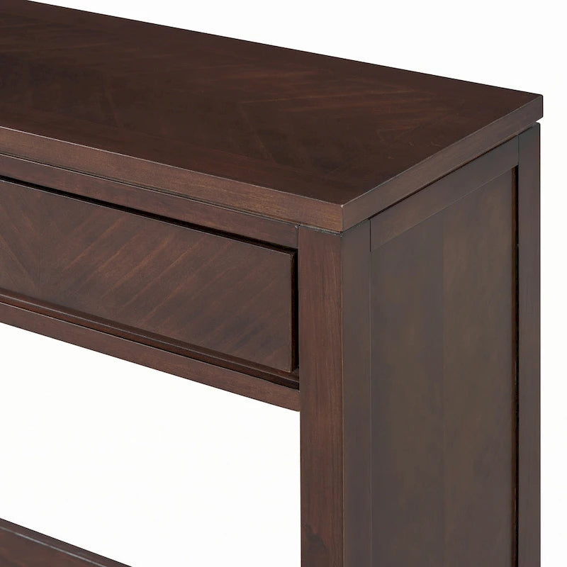 Console d'entrée rustique en bois 55 (Espresso)