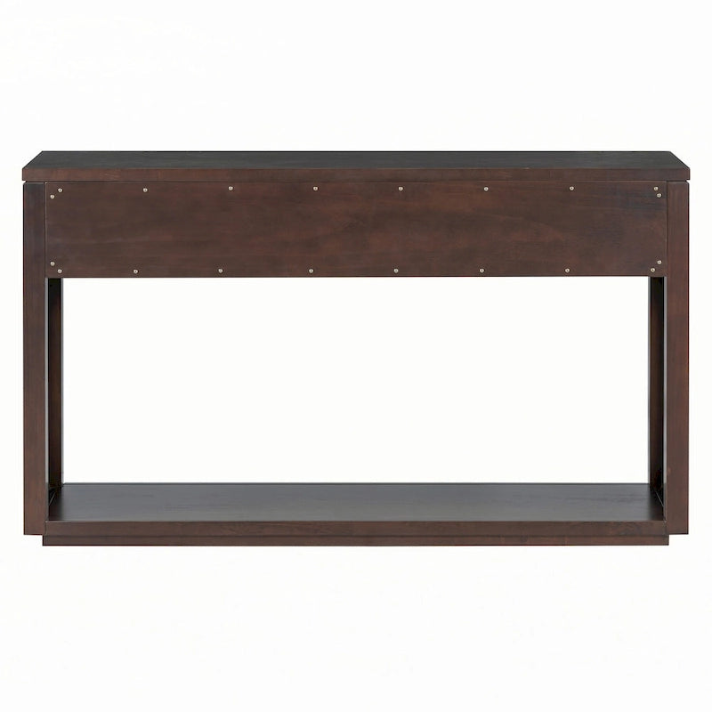 Console d'entrée rustique en bois 55 (Espresso)