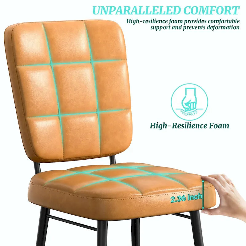 Ensemble de 2/4/6/8 chaises de salle à manger modernes, chaises de cuisine rembourrées avec coussin épais pour salle à manger