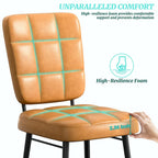 Ensemble de 2/4/6/8 chaises de salle à manger modernes, chaises de cuisine rembourrées avec coussin épais pour salle à manger