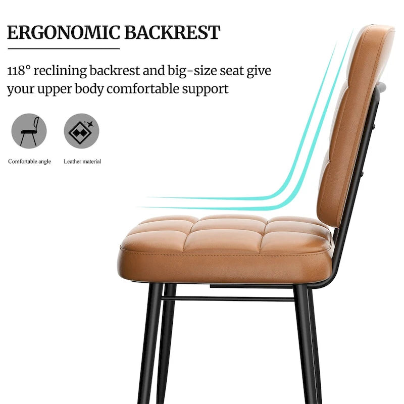 Ensemble de 2/4/6/8 chaises de salle à manger modernes, chaises de cuisine rembourrées avec coussin épais pour salle à manger