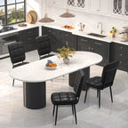 Ensemble de 2/4/6/8 chaises de salle à manger modernes, chaises de cuisine rembourrées avec coussin épais pour salle à manger