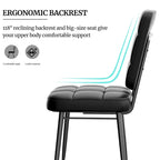 Ensemble de 2/4/6/8 chaises de salle à manger modernes, chaises de cuisine rembourrées avec coussin épais pour salle à manger
