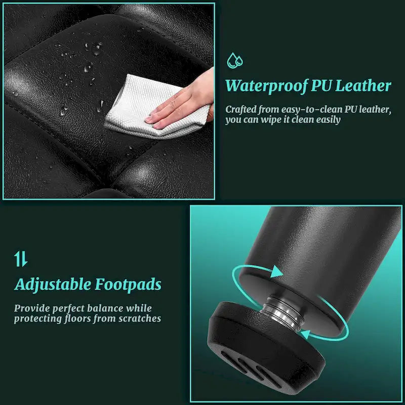 Ensemble de 2/4/6/8 chaises de salle à manger modernes, chaises de cuisine rembourrées avec coussin épais pour salle à manger