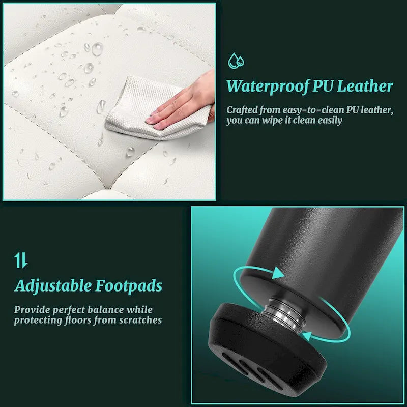 Ensemble de 2/4/6/8 chaises de salle à manger modernes, chaises de cuisine rembourrées avec coussin épais pour salle à manger