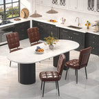 Ensemble de 2/4/6/8 chaises de salle à manger modernes, chaises de cuisine rembourrées avec coussin épais pour salle à manger