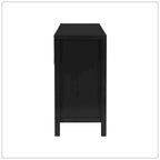 Buffet minimaliste à motif ondulé avec rangement fonctionnel
