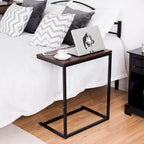 Gymax Support pour ordinateur portable 26 pouces, table d'appoint pour canapé ou bureau à domicile - 22 x 14 x 26 pouces