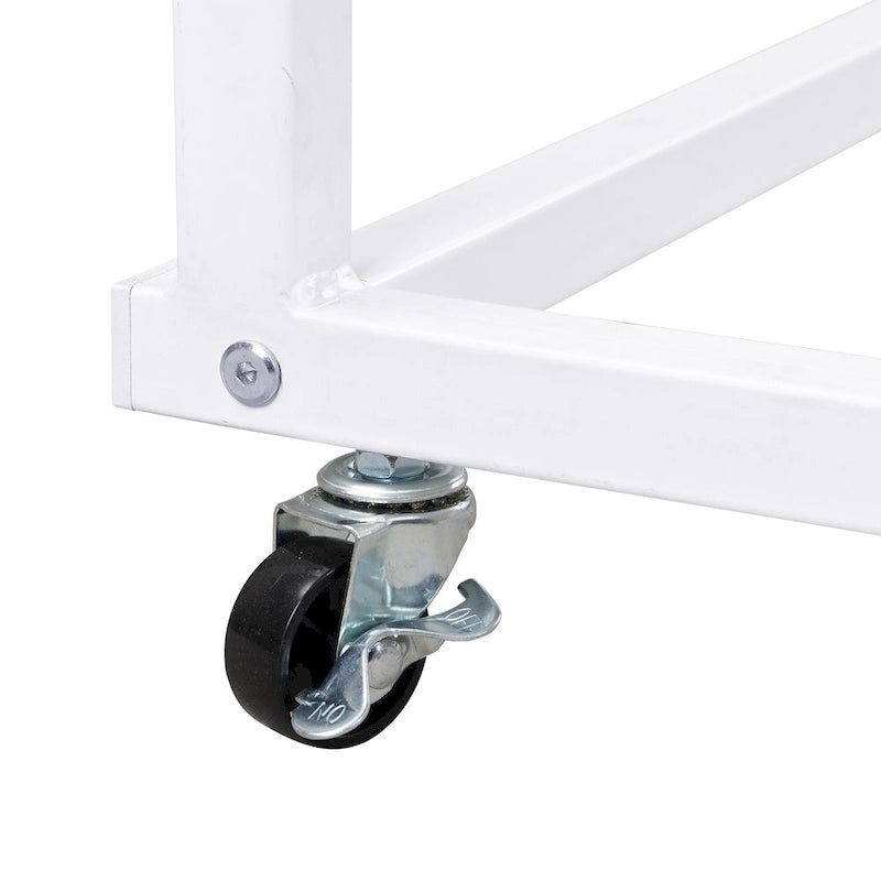 Lit de jour polyvalent avec bureau amovible, cadre de canapé-lit en métal avec grille métallique, étagères et porte-vêtements, sommier non requis