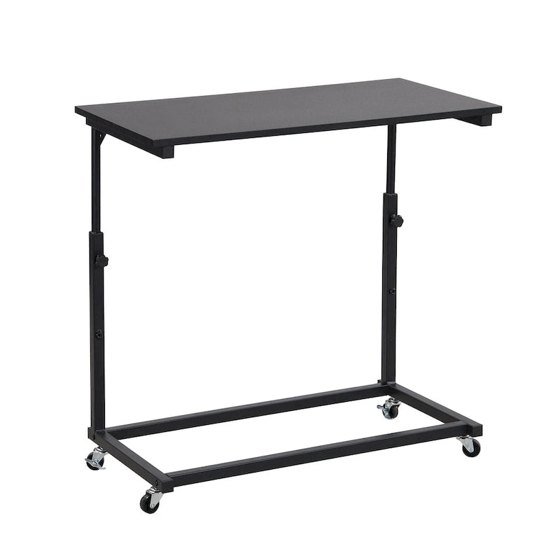 Lit de jour polyvalent avec bureau amovible, cadre de canapé-lit en métal avec grille métallique, étagères et porte-vêtements, sommier non requis