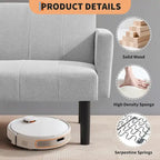 Canapé-lit, causeuse compacte, canapé-lit moderne style milieu du siècle, canapé convertible, canapés de salon