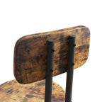 Ensemble de salle à manger moderne 3 pièces avec table carrée, cloison et 2 tabourets de bar