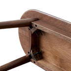 Banc de salle à manger en chêne naturel