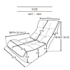 Fauteuil inclinable japonais Tatami Balcony - 41,30 x 23,60 x 29,00