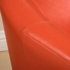 Fauteuil club Napoli en cuir reconstitué style transitionnel par Christopher Knight Home