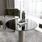 Plateau de table rond en verre trempé de 76 cm (30 pouces) - Plateau uniquement - 76,2 x 76,2 x 0,6 cm (30 x 30 x 0,24 pouces)