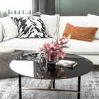 Plateau de table rond en verre trempé de 76 cm (30 pouces) - Plateau uniquement - 76,2 x 76,2 x 0,6 cm (30 x 30 x 0,24 pouces)