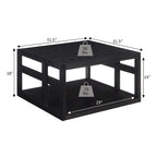 Table basse carrée Monterey de Convenience Concepts avec étagère