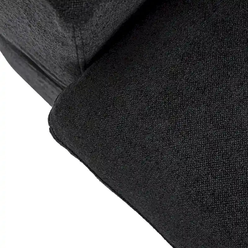 Canapé d'angle moderne en lin, 160,6 pouces, avec plusieurs coussins.