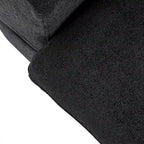 Canapé d'angle moderne en lin, 160,6 pouces, avec plusieurs coussins.