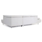 Canapé d'angle en L Riveredge 2 pièces en similicuir, 277 cm de largeur - 193 cm L x 277 cm l x 71 cm H