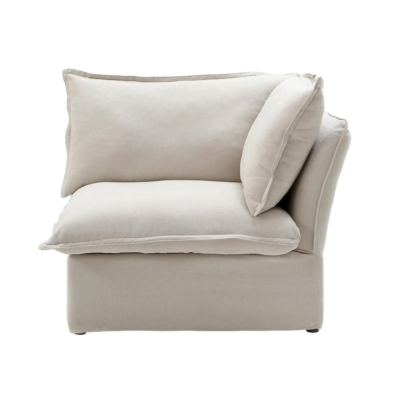 Canapés d'angle sectionnels rembourrés 6 pièces