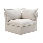 Canapés d'angle sectionnels rembourrés 6 pièces