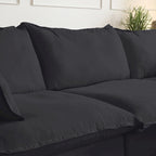 Canapés d'angle sectionnels rembourrés 6 pièces