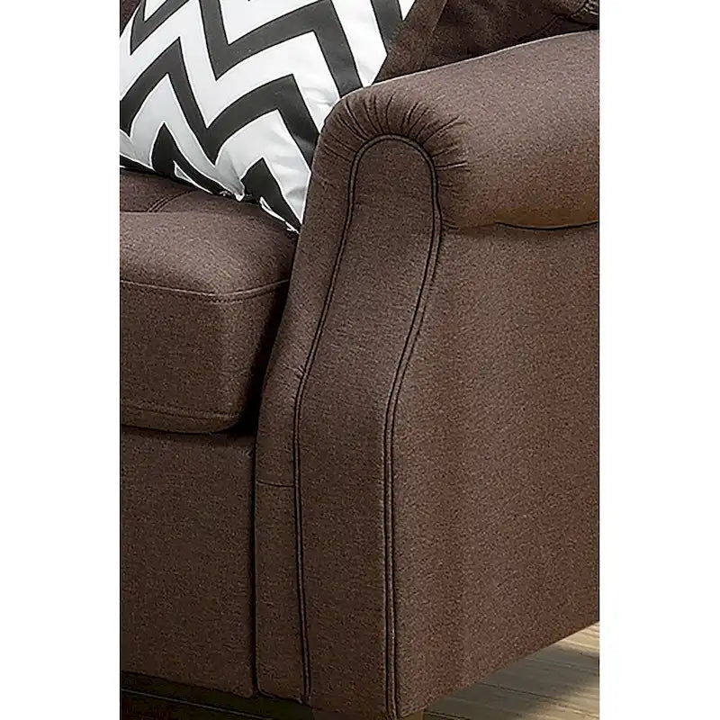 Ensemble canapé et causeuse 2 pièces Bobkona Troy en peluche polyfibre